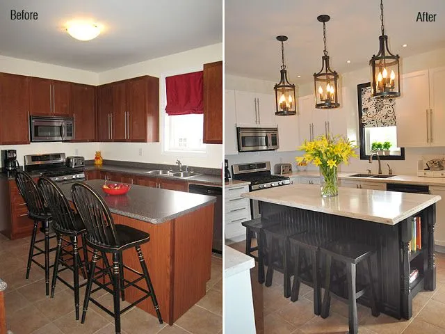 Remodelación de cocina: antes y después